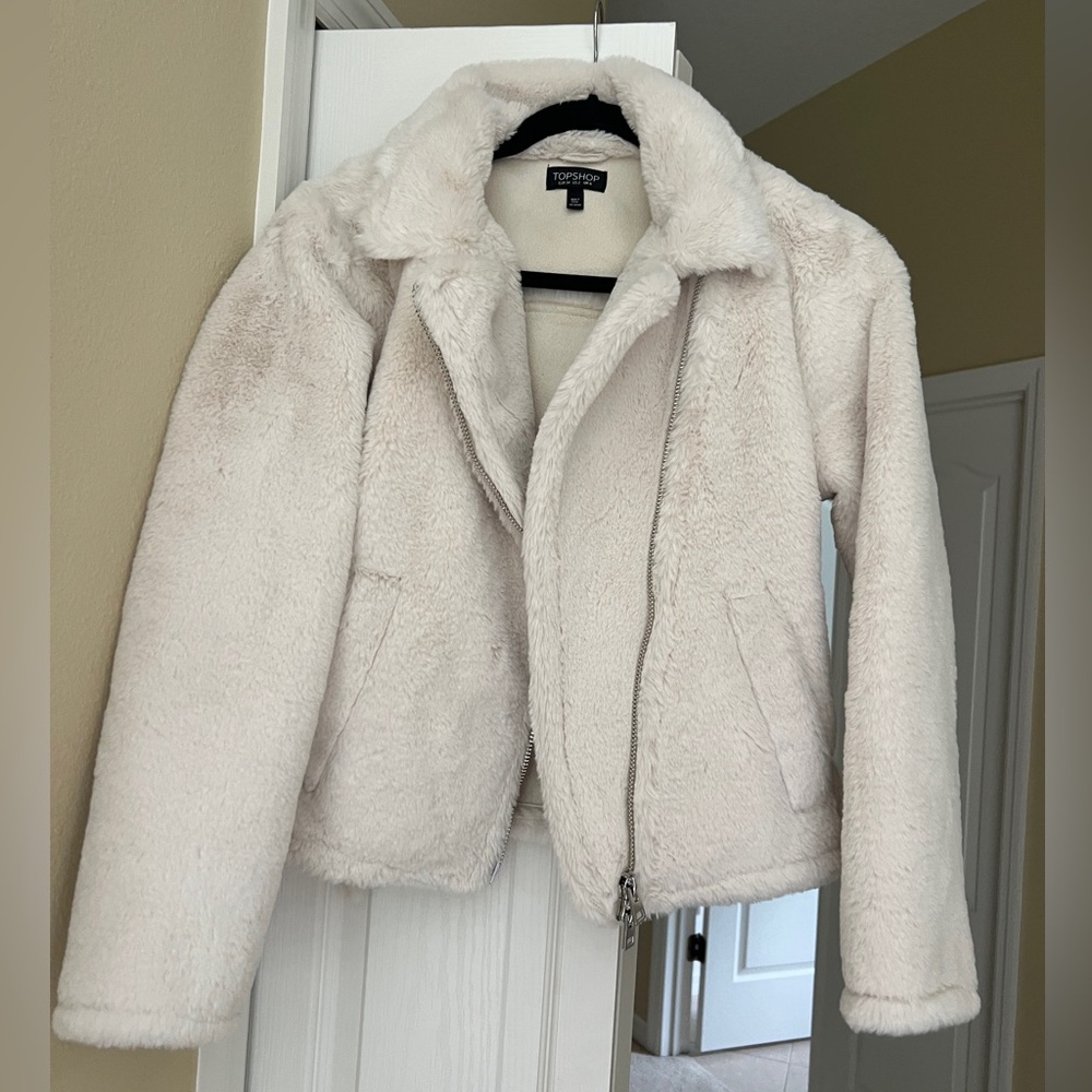 Topshop faux fur jacket